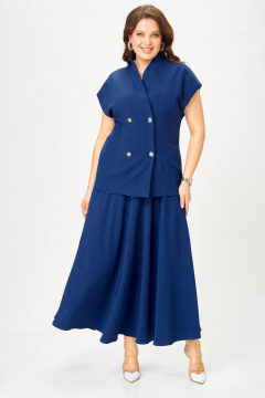 Жилет, юбка Anastasia 1329 глубокий_синий - фото 4