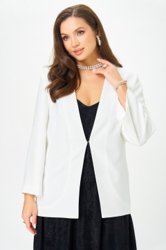 Жакет, платье LeNata 20457 белый-с-черным - фото 5