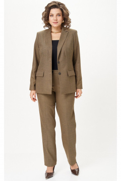 Брюки, жакет БелЭльСтиль 412-3 03 22+609-3 23 22 горчица_соты - фото 1