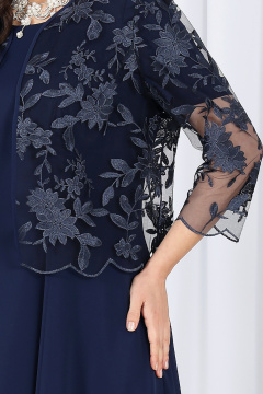 Жакет, платье Ninele 7489 темно-синий - фото 5