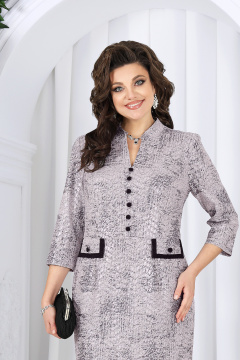 Платье Ninele 7523 пудра - фото 3