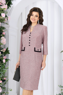 Платье Ninele 7534 пудра - фото 5