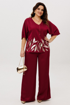 Блуза, брюки ANIDEN 6118-1 бордо - фото 5