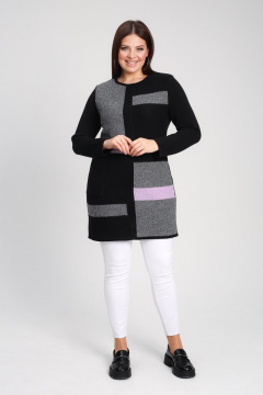 Туника BONADI 1899 черный-лиловый - фото 4