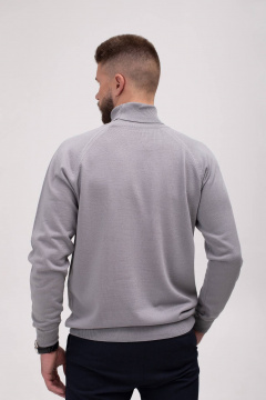 Мужской свитер с регланом и отложным воротником Полесье С3070-17 7С1581-Д43 170,176 серый - фото 3