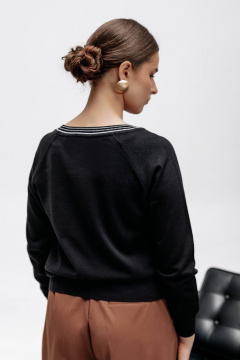 Джемпер Полесье С1153-24 5С2223-Д43 170,176 глубокий_черный - фото 3