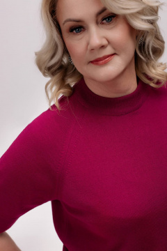 Джемпер Полесье С1205-24 5С2197-Д43 170,176 ягодный - фото 4