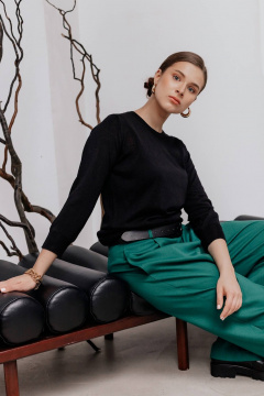 Джемпер Полесье С1245-25 5С2255-Д43 170,176 глубокий_черный - фото 1