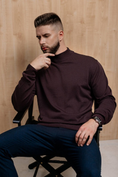 Свитер Полесье С3012-15 5С1749-Д43 182,188 изысканный_кофейный - фото 1