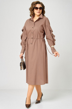 Платье EVA GRANT 7223 мокко - фото 5