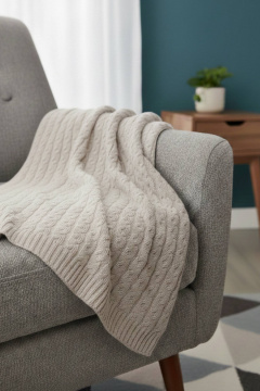 Плед Полесье С7103-23 3С3245-Д43  слоновая_кость - фото 2