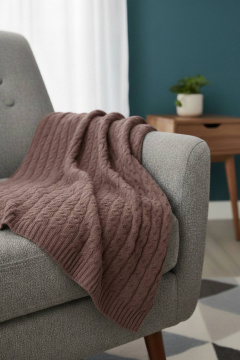 Плед Полесье С7103-23 3С3245-Д43  темная_пудра - фото 2