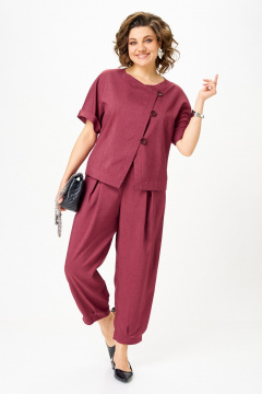 Брюки, жакет Michel chic 1337/1 рубин - фото 1