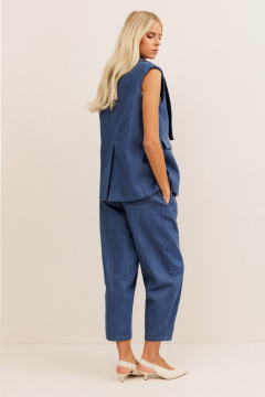 Брюки, жилет KOKOdea 30012 синий - фото 3