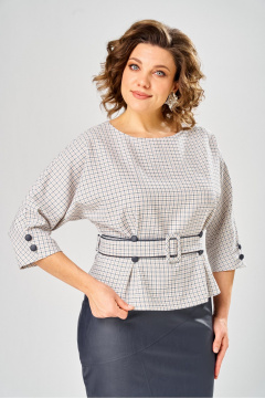 Блуза, юбка Bonna Image 602/9 молочный - фото 3