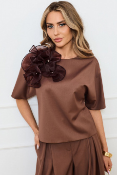 Блуза, брюки Golden Valley 6745 коричневый - фото 3