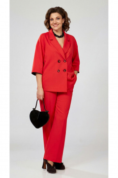 Брюки, жакет ZigzagStyle 630 красный - фото 2