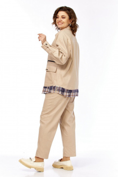 Брюки, рубашка Милора-стиль 1440 бежевый - фото 2