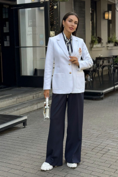 Жакет Urs 24-353-2 бел - фото 3