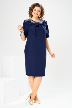 Платье Romanovich Style 1-2899 сине-белый - фото 3