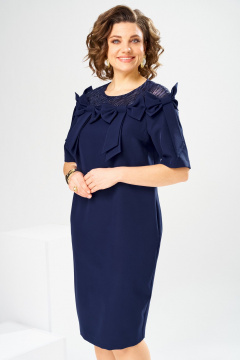 Платье Romanovich Style 1-2899 синий/пайетки - фото 3