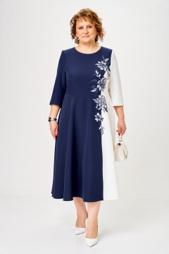 Платье Romanovich Style 1-2905 сине-белый - фото 1