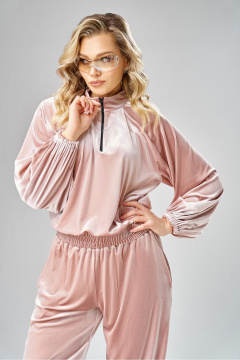 Брюки, джемпер Ольга Стиль С-1004 пудрово-розовый - фото 2