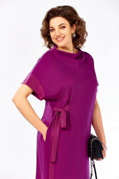 Платье Ольга Стиль С-1005 фуксия - фото 2