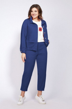 Брюки, рубашка, футболка Милора-стиль 1100/1 синий - фото 1