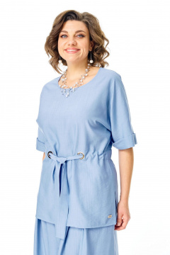 Блуза, брюки VI ORO VR-1267 голубой - фото 4