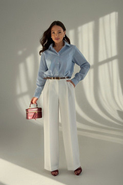 Рубашка T.N.D М176 полоска_голубой+белый - фото 2