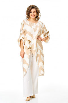 Брюки, туника VI ORO VR-1168 бежевый_облака - фото 3