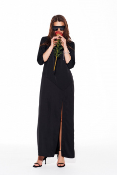 Платье ELLETTO LIFE 1123 черный - фото 3