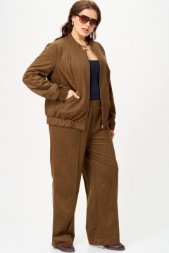 Бомбер, брюки SOVA 11312 коричневый - фото 4