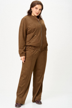 Бомбер, брюки SOVA 11312 коричневый - фото 2