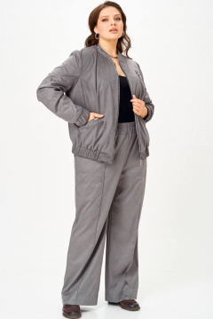 Бомбер, брюки SOVA 11312 серый - фото 1
