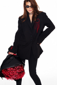 Жакет ELLETTO LIFE 3957 черный - фото 4