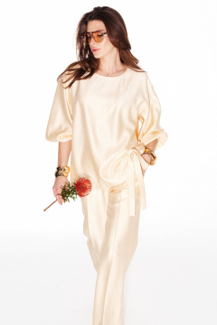 Блуза ELLETTO LIFE 3979 масло - фото 5