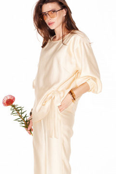 Блуза ELLETTO LIFE 3979 масло - фото 2