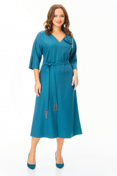 Платье T&N 7711 бирюза_темная - фото 2