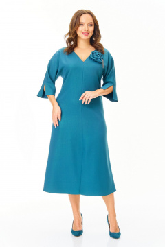 Платье T&N 7711 бирюза_темная - фото 3