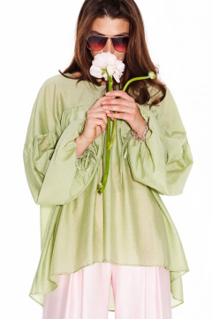 Блуза ELLETTO LIFE 3980 зеленый - фото 4