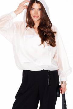 Блуза ELLETTO LIFE 3981 молочный - фото 4