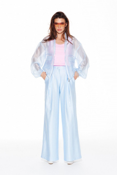 Блуза ELLETTO LIFE 3991 голубой - фото 4