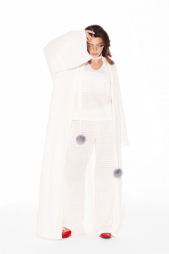 Брюки, кардиган, топ ELLETTO LIFE 5339 молочный - фото 5