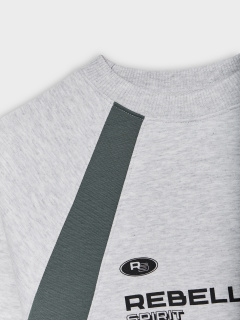 Свитшот Mark Formelle 123500/25-39728П-2 серый_меланж_4306_А_печать1_1_сл_на_пол - фото 3