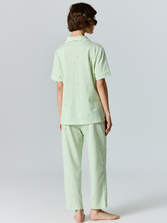 Брюки, рубашка Mark Formelle 592505-1/25-41951ПП-0 цветы_на_зеленой_полоске - фото 2