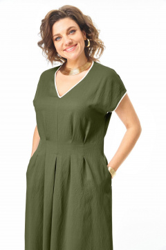 Платье VI ORO VR-1258 олива - фото 4
