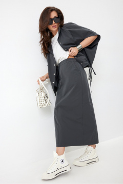 Ветровка, юбка ElPaiz 1323 темно-серый - фото 3