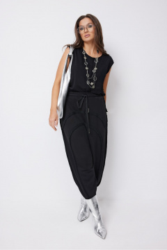 Брюки, жакет, топ ElPaiz 1339 черный_с_белым - фото 4
